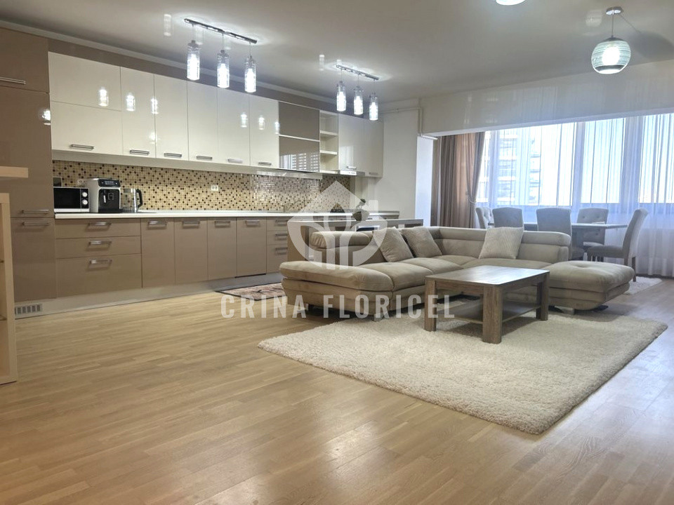 Inchiriere apartament 3 camere, etaj 6/8 , parcare subterana, zona Herastrau