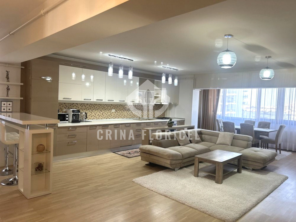 Inchiriere apartament 3 camere, etaj 6/8 , parcare subterana, zona Herastrau