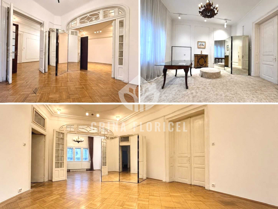 Vilă Dorobanți Capitale, 7 camere 180 mp , 3 locuri parcare, pretabil firme