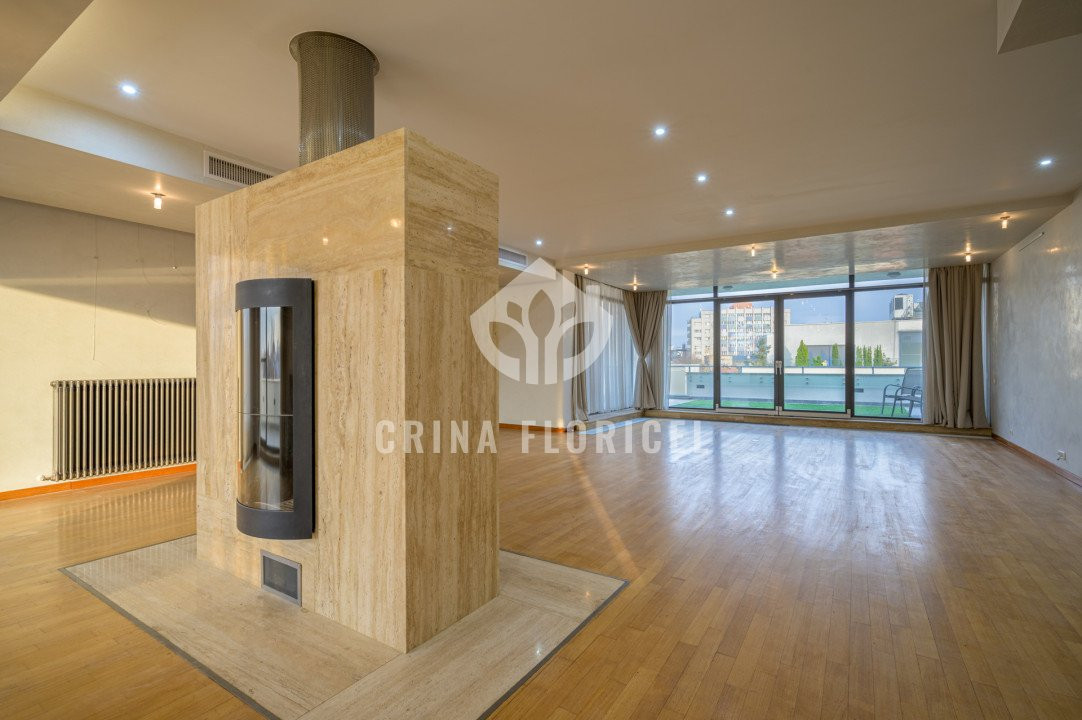 Penthouse 4 camere RENOVAT , terase 97 mp - Dorobanti Capitale