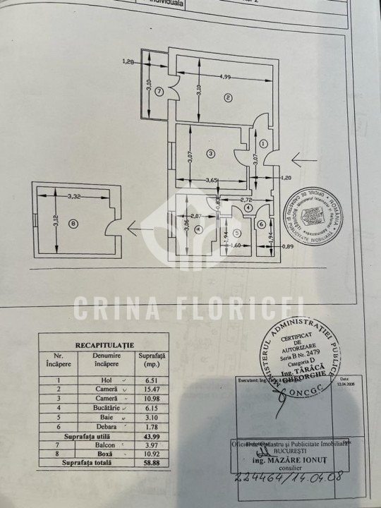 Inchiriere 2 camere NOU - renovat integral - centrala proprie - Floreasca