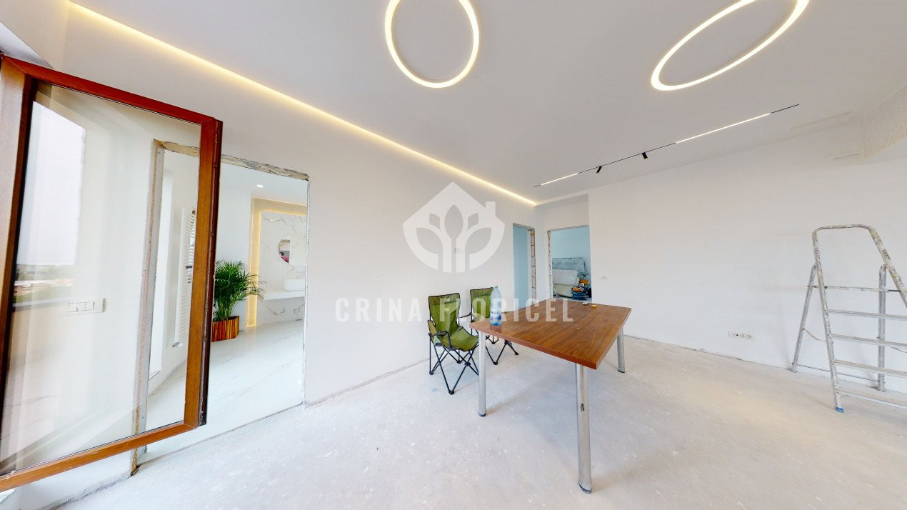 Apartament 4 camere tip penthouse, terasa 63 mp, -Baneasa