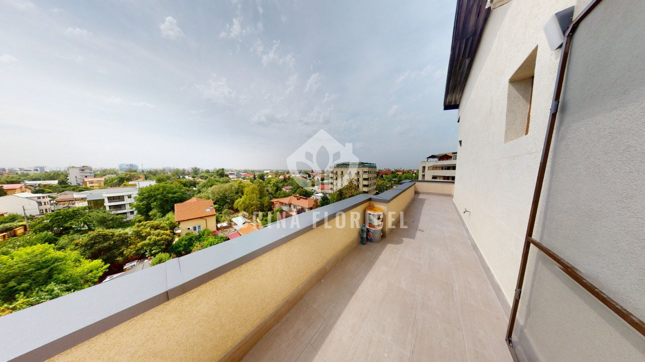 Apartament 4 camere tip penthouse, terasa 63 mp, -Baneasa