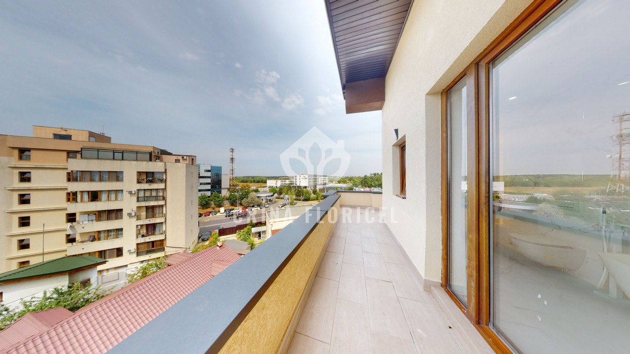 Apartament 4 camere tip penthouse, terasa 63 mp, -Baneasa