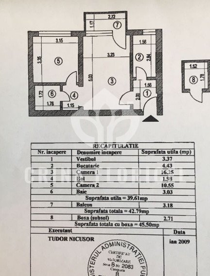 Inchiriere 2 camere renovat, nemobilat -  Floreasca - str Ceaikovski
