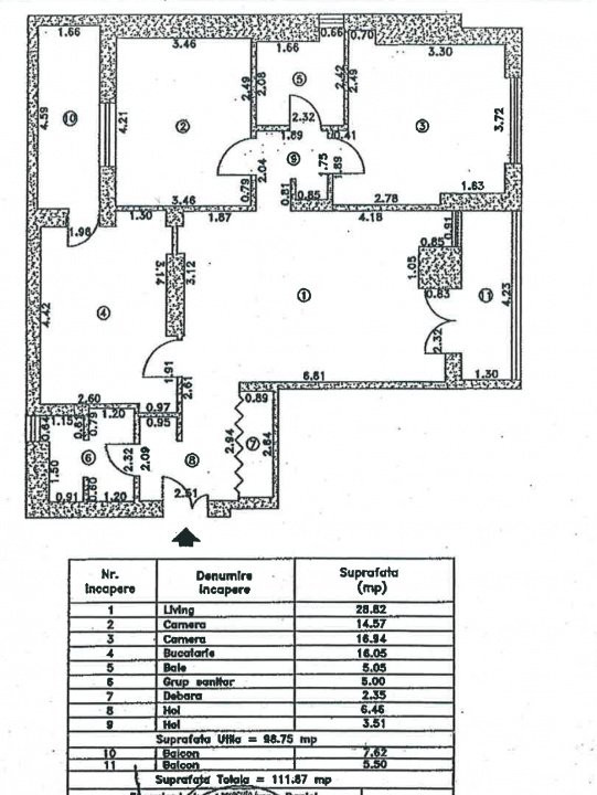 FLOREASCA - RAHMANINOV 3 CAMERE + GARAJ + BOXA 